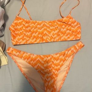 Triangl orange bikini